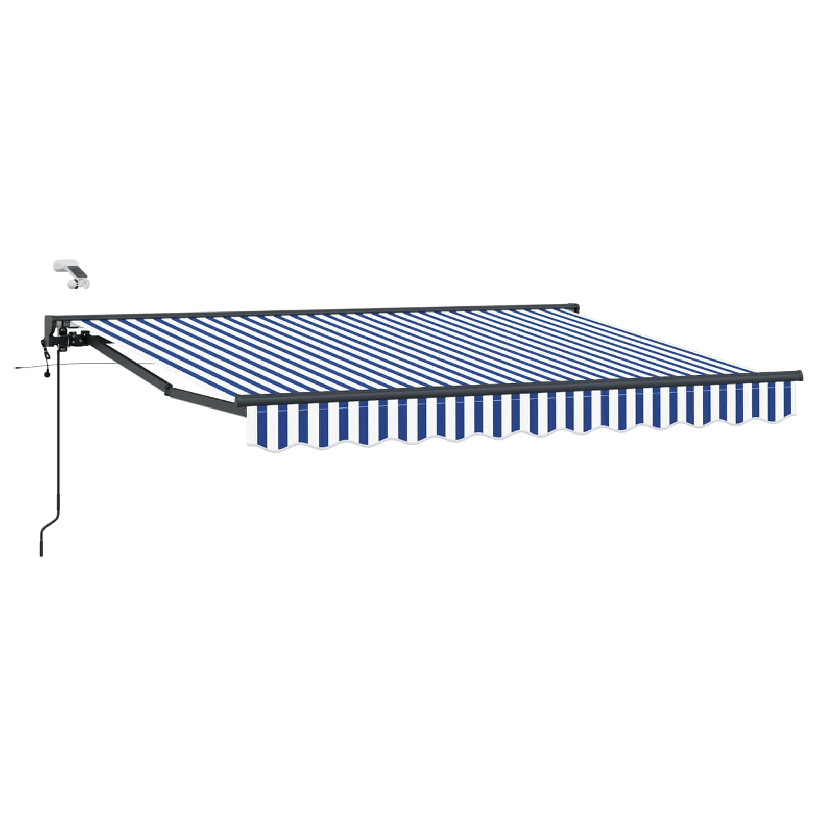 Tettuccio Elettrico Retrattile Blu, Bianco, Antracite 3 x 2,5 m | homemem39