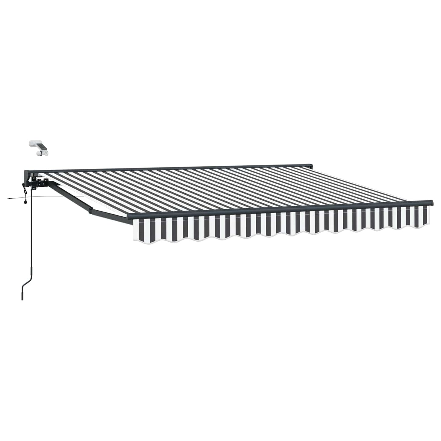 Tettuccio Elettrico Retrattile Antracite e Bianco 3 x 2,5 m | homemem39