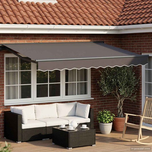 Tettuccio Elettrico Retrattile Antracite 3,5 x 2,5 m | homemem39