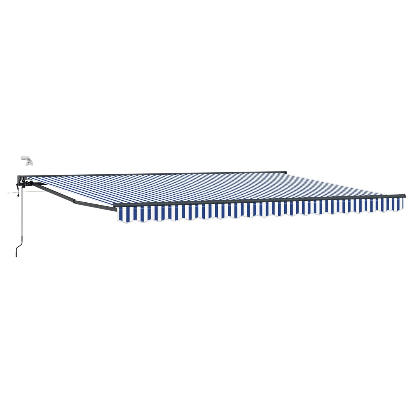 Tettuccio Elettrico Retrattile Blu, Bianco, Antracite 5 x 3 m | homemem39
