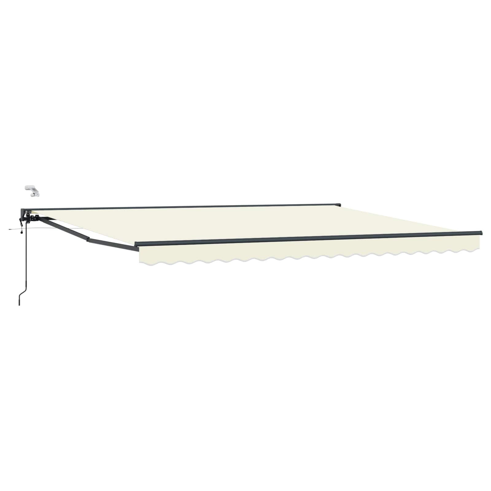 Tettuccio Elettrico Retrattile Crema e Antracite 5 × 3,5 m | homemem39