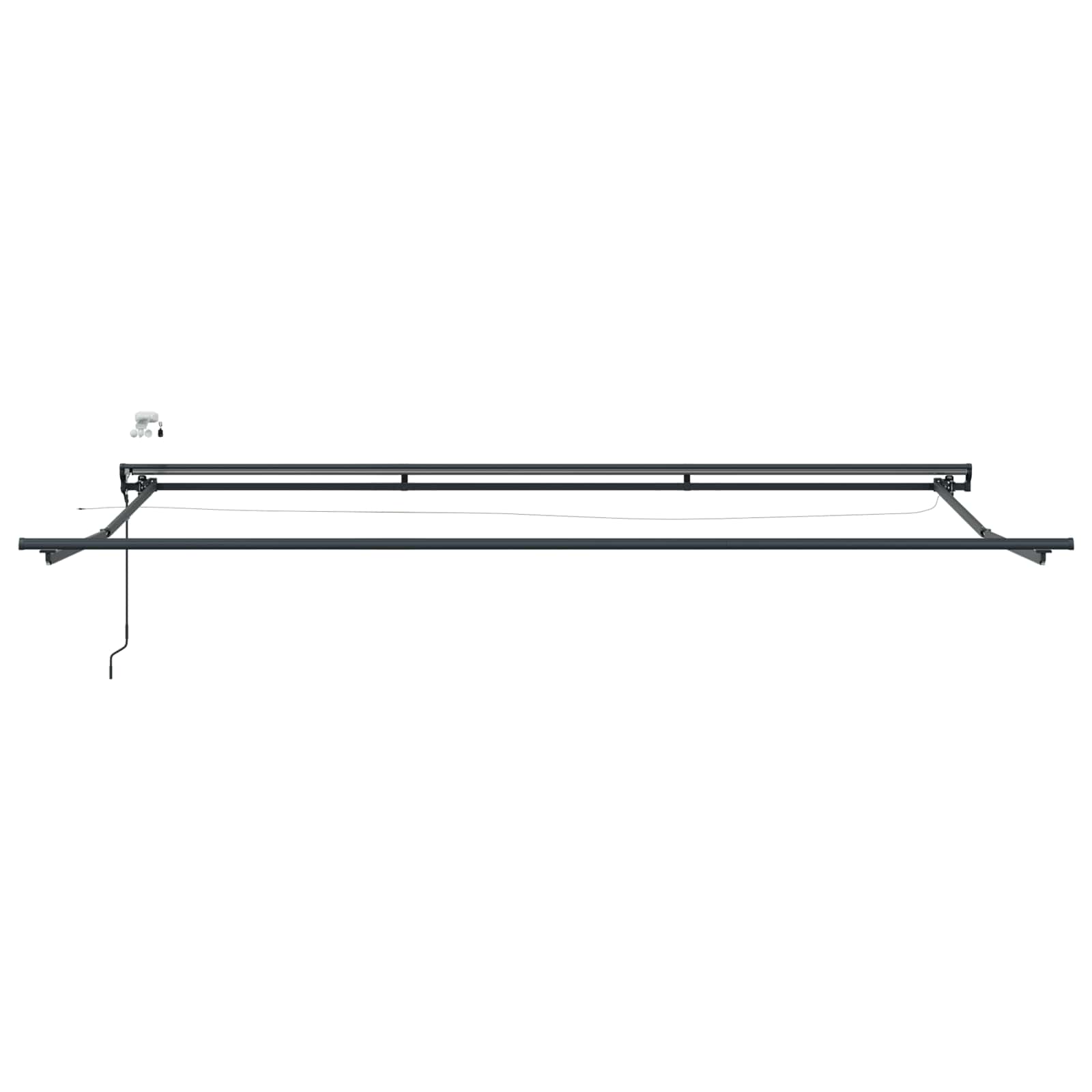 Tettuccio Elettrico Retrattile Marrone e Antracite 5 × 3,5 m | homemem39