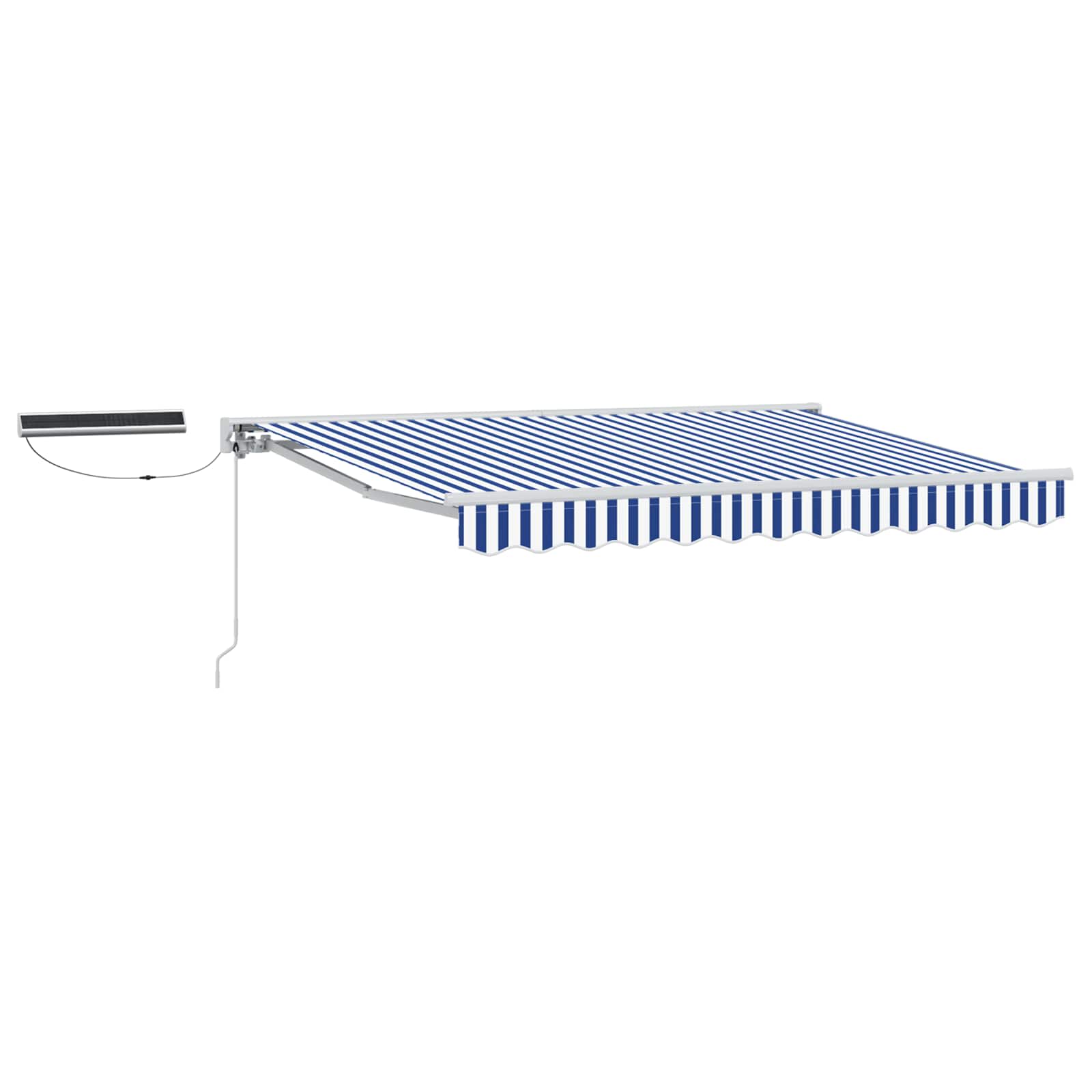 Tettuccio Elettrico Retrattile Blu e Bianco 2,5 x 2 m | homemem39