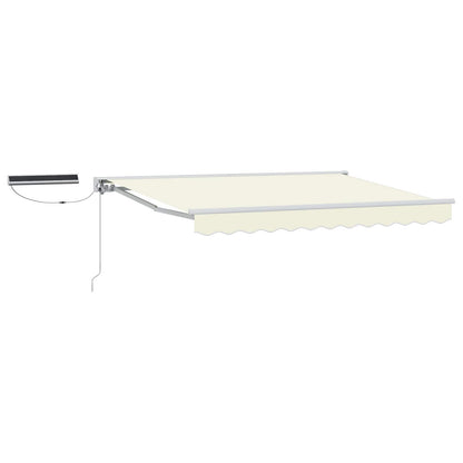 Tettuccio Elettrico Retrattile Crema e Bianco 2,5 x 2 m