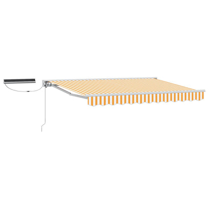 Tettuccio Elettrico Retrattile Giallo e Bianco 2,5 x 2 m | homemem39