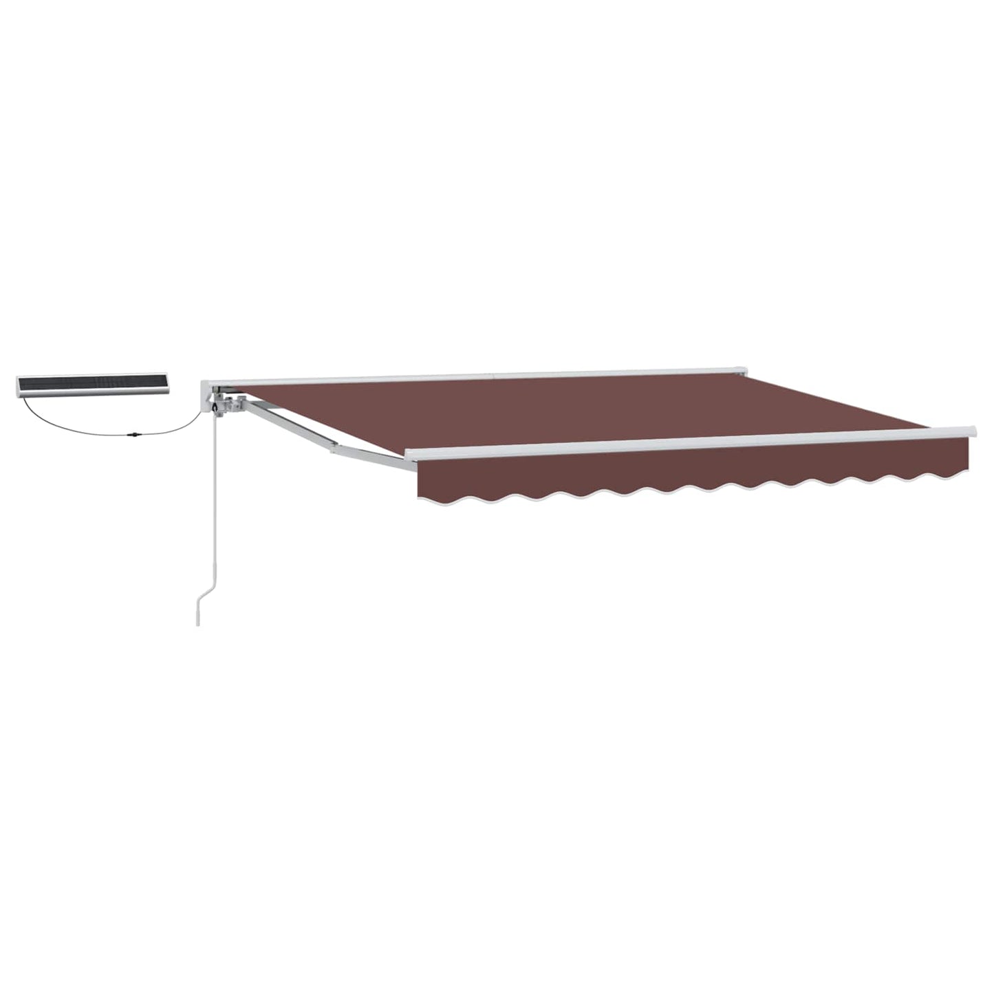 Tettuccio Elettrico Retrattile Marrone e bianco 2,5 x 2 m | homemem39