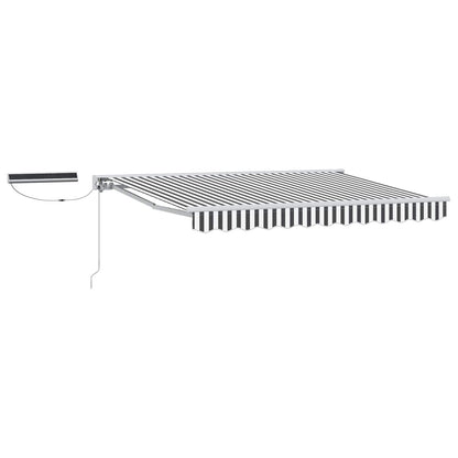 Tettuccio Elettrico Retrattile Antracite e Bianco 2,5 x 2 m | homemem39
