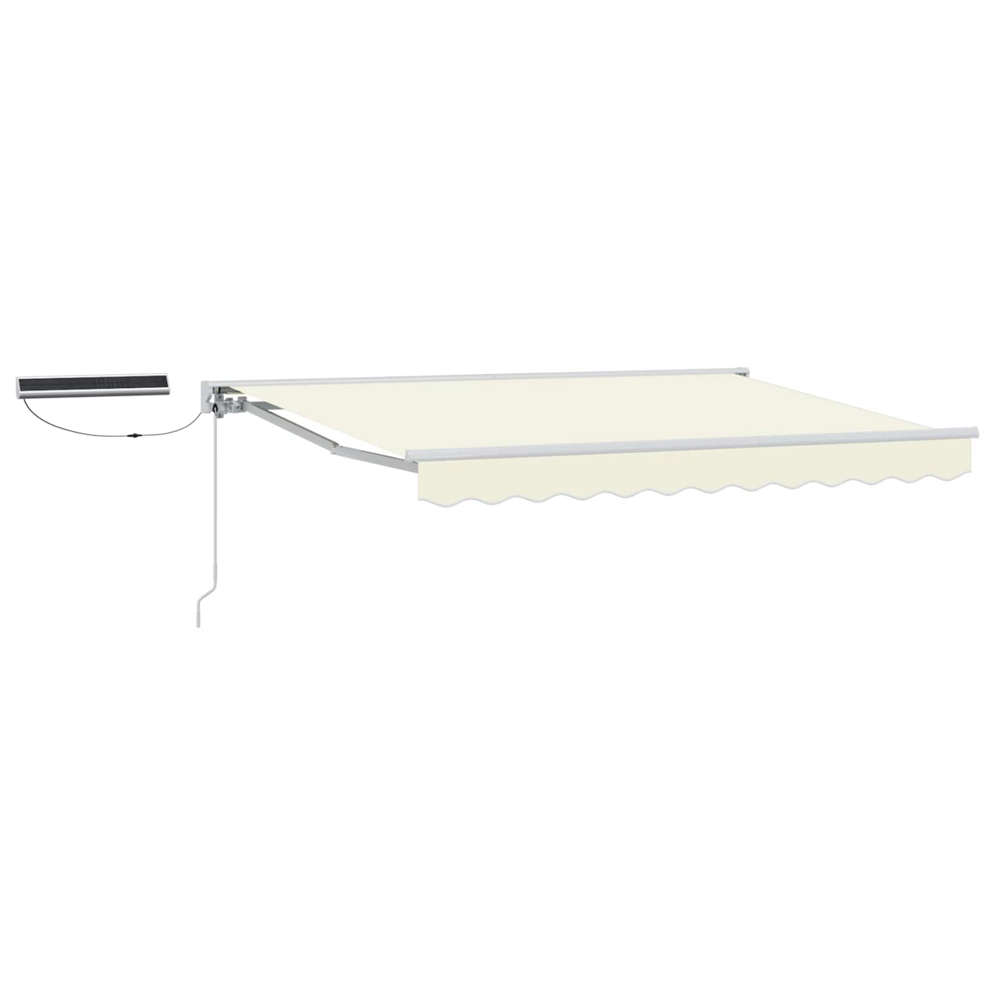 Tettuccio Elettrico Retrattile Crema e Bianco 3,5 x 2 m | homemem39