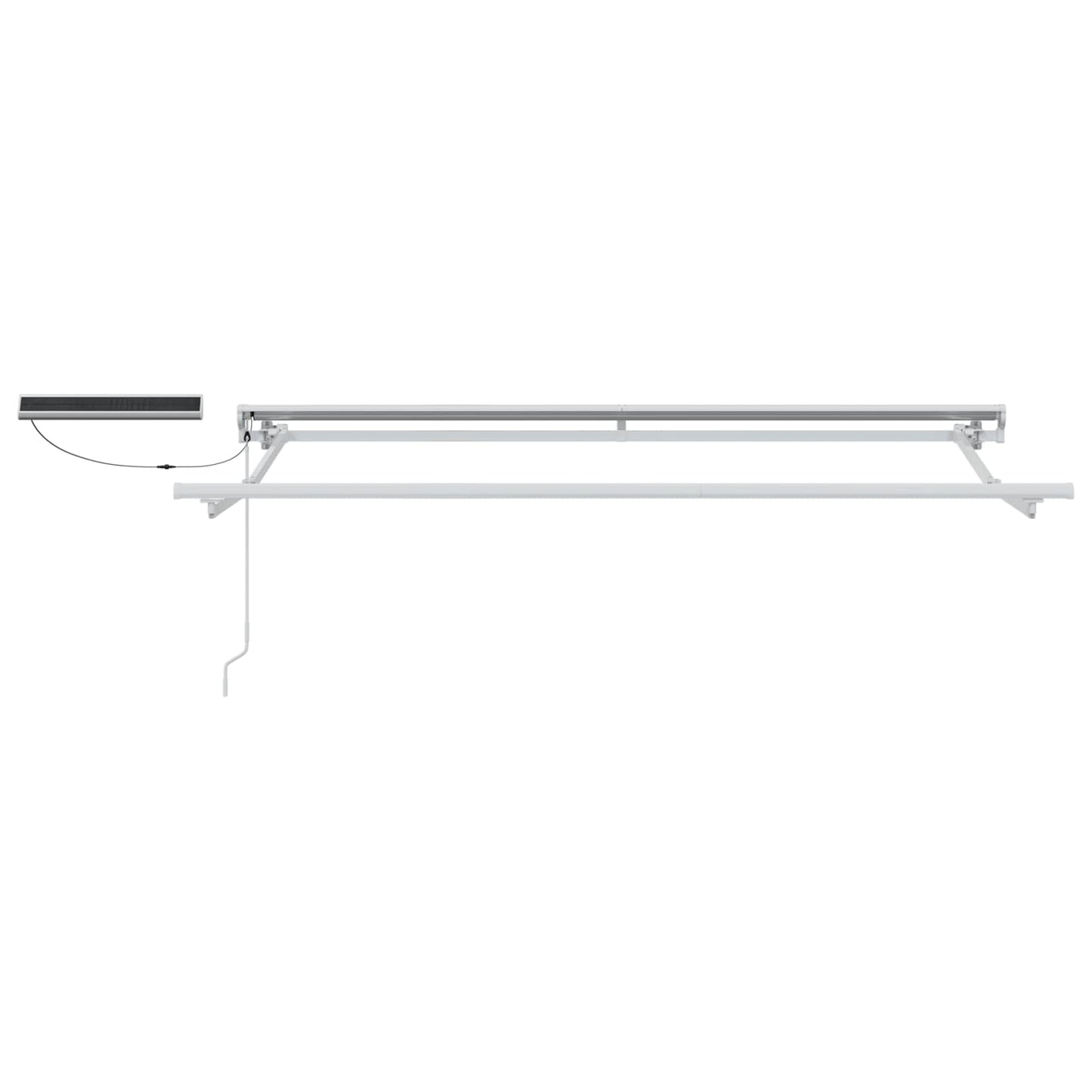Tettuccio Elettrico Retrattile Bianco e Antracite 3,5 x 2 m | homemem39