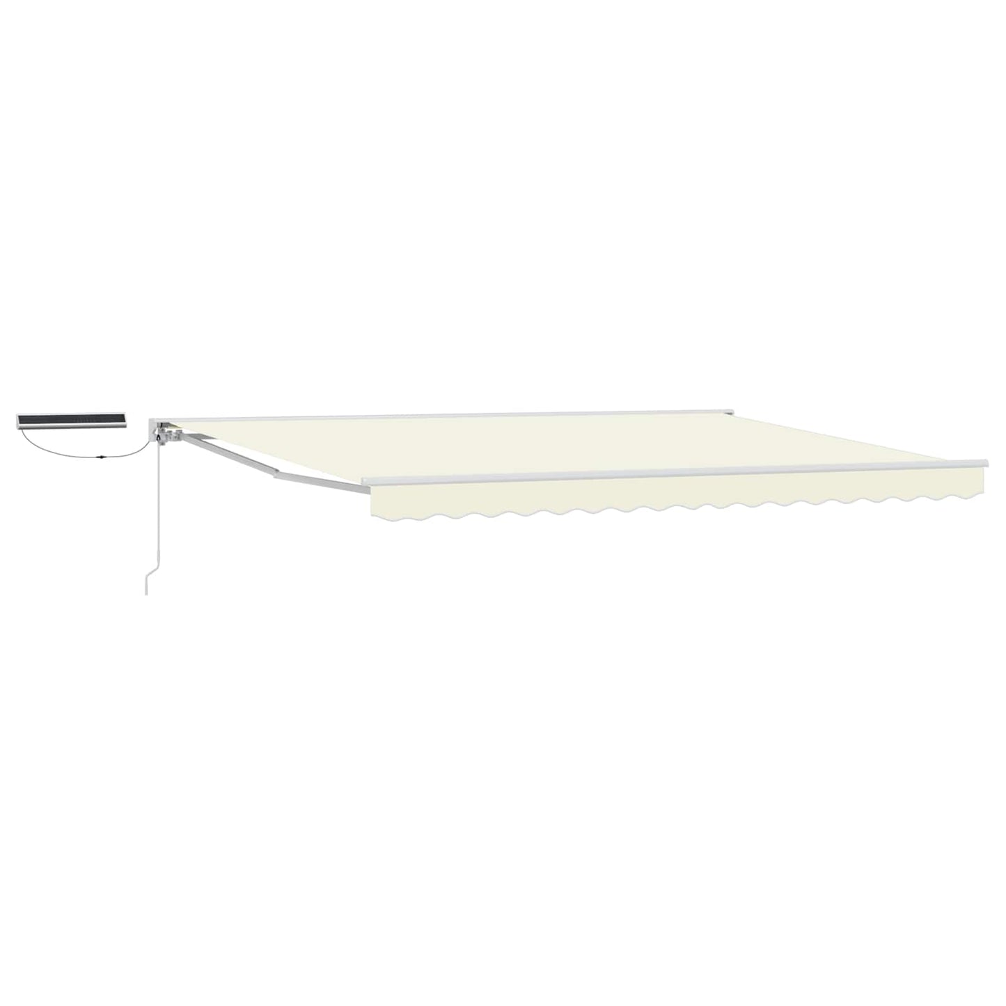 Tettuccio Elettrico Retrattile Crema e Bianco 4 x 2 m