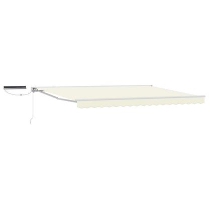 Tettuccio Elettrico Retrattile Crema e Bianco 4 x 2 m