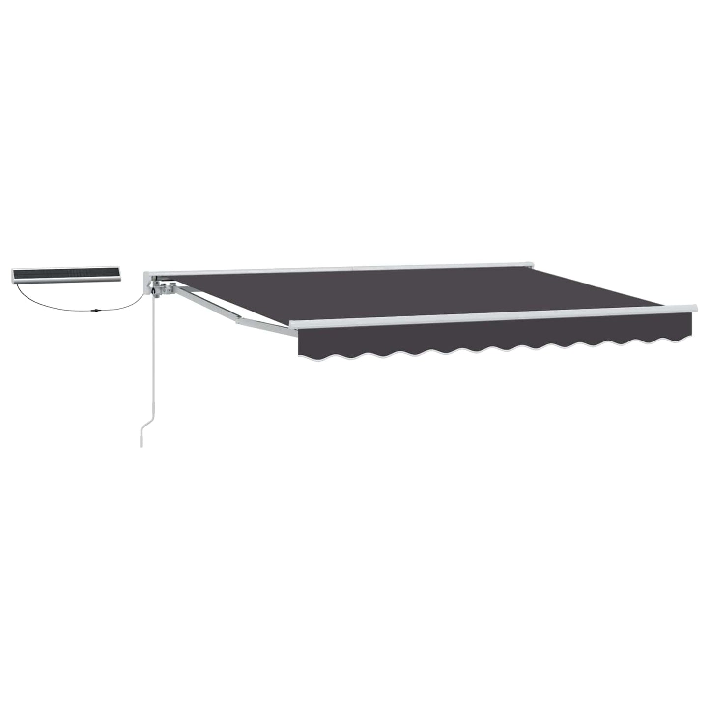 Tettuccio Elettrico Retrattile Bianco e Antracite 3 x 2,5 m | homemem39