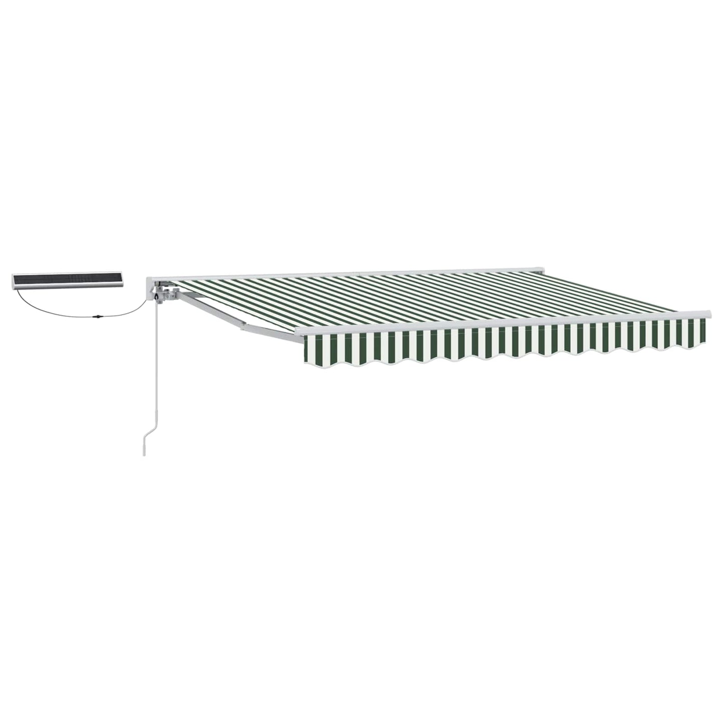 Tettuccio Elettrico Retrattile Verde e Bianco 3 x 2,5 m | homemem39