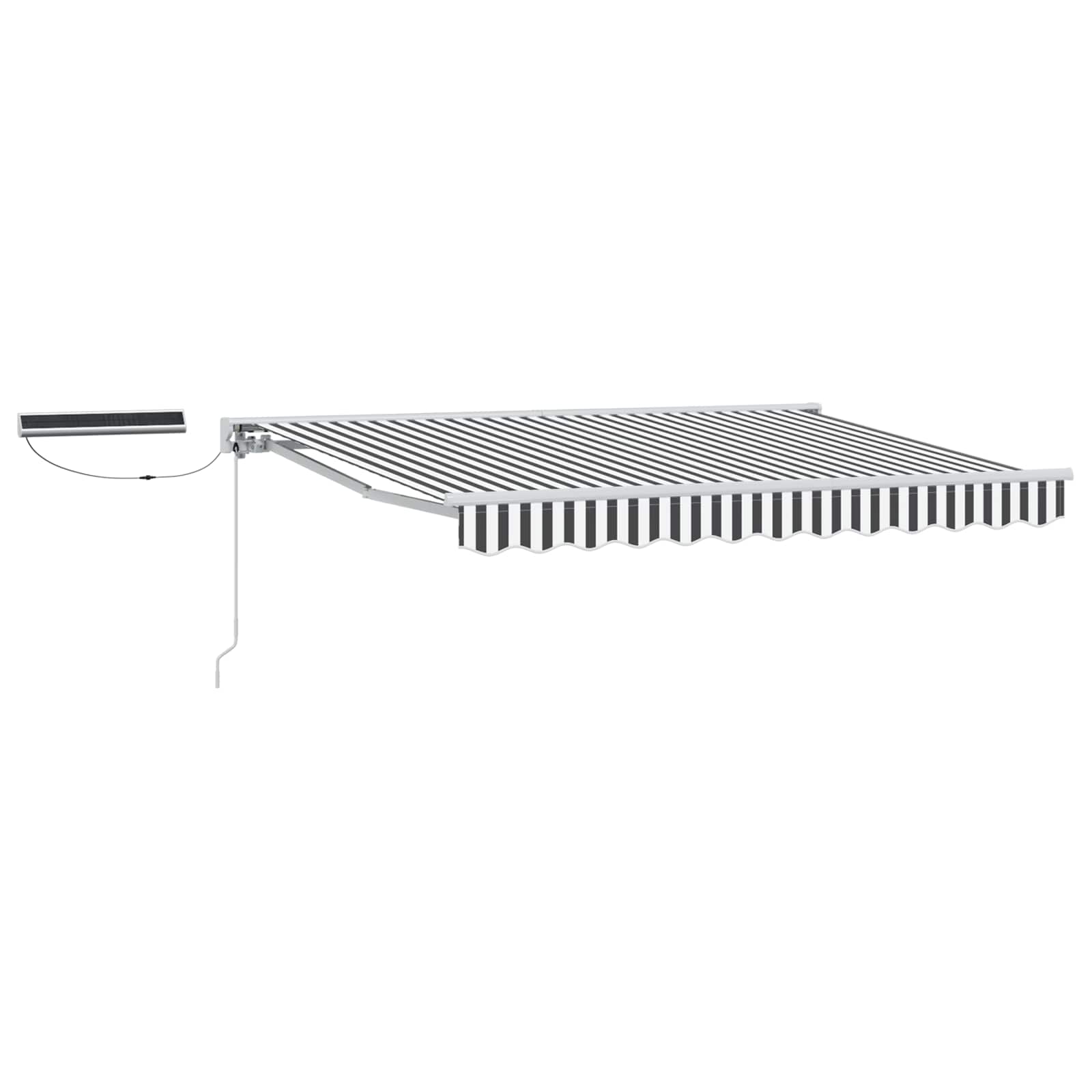 Tettuccio Elettrico Retrattile Antracite e Bianco 3,5 x 2,5 m | homemem39