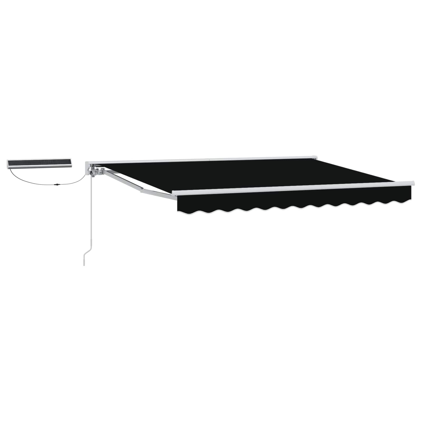 Tettuccio Elettrico Retrattile Nero e Bianco 3,5 x 2,5 m | homemem39