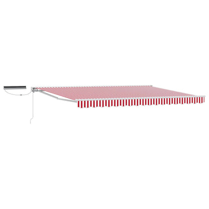 Tettuccio Elettrico Retrattile Rosso e Bianco 4 × 3,5 m | homemem39