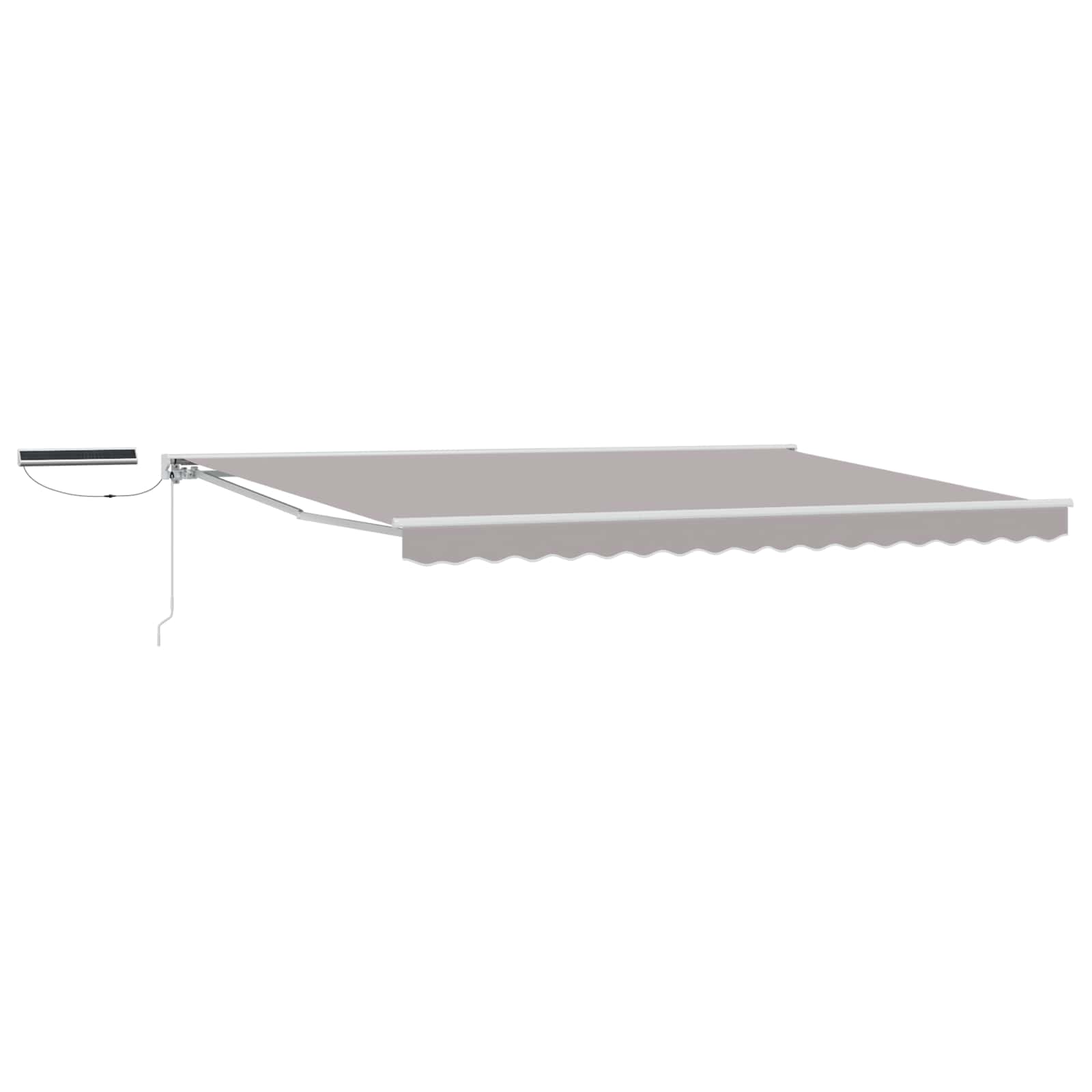 Tettuccio Elettrico Retrattile Grigio chiaro e bianco 4 × 3,5 m | homemem39