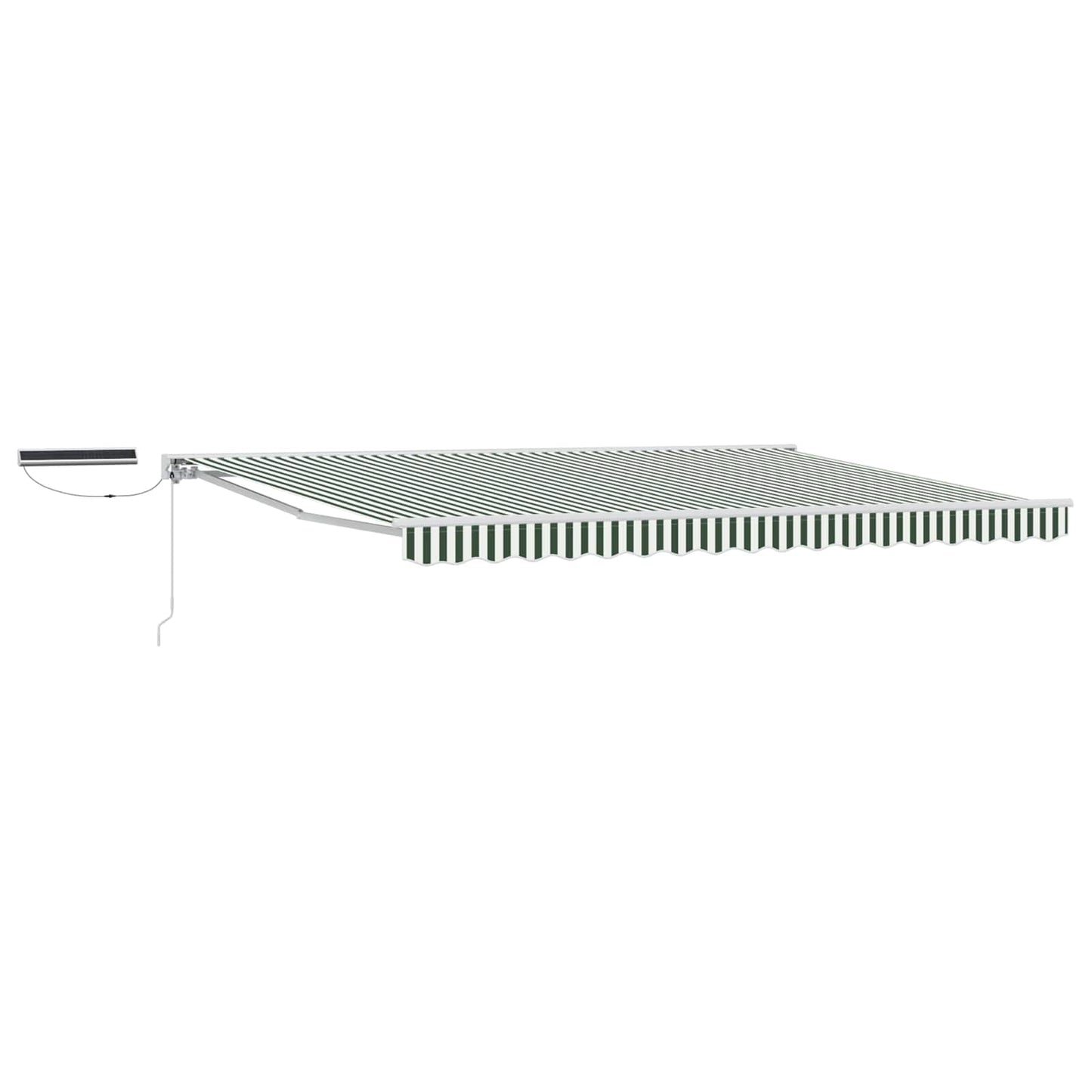Tettuccio Elettrico Retrattile Verde e Bianco 4 × 3,5 m | homemem39