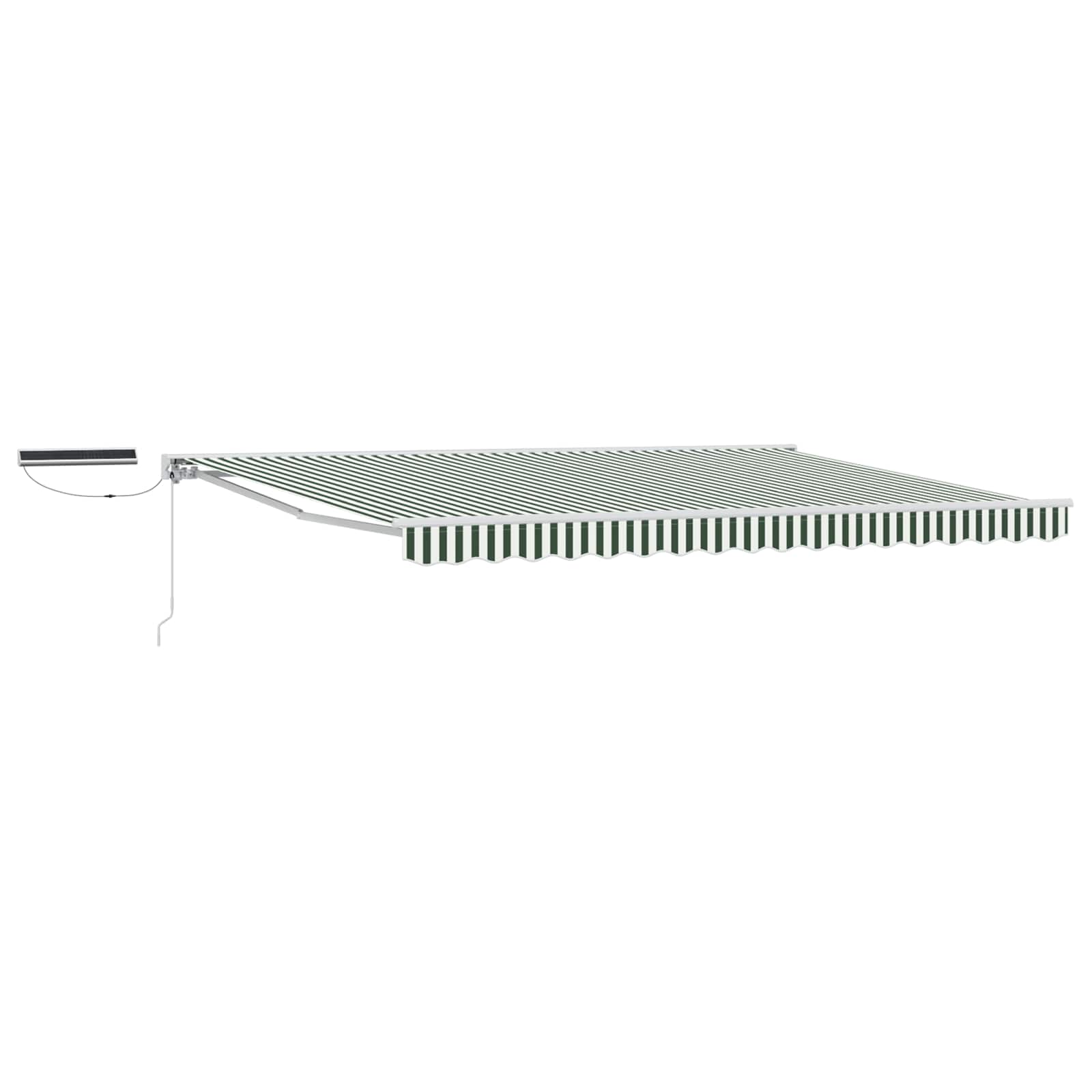 Tettuccio Elettrico Retrattile Verde e Bianco 4 × 3,5 m | homemem39
