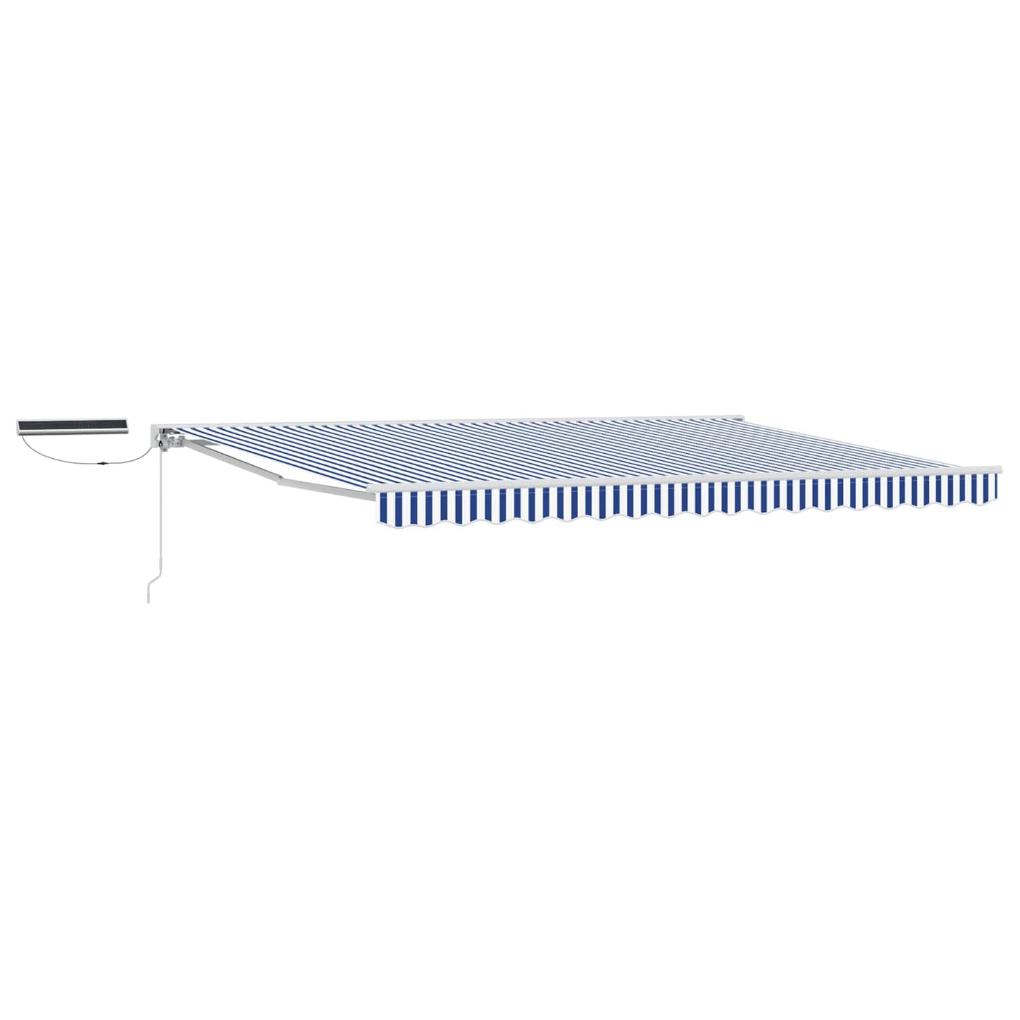 Tettuccio Elettrico Retrattile Blu e Bianco 4,5 × 3 m | homemem39