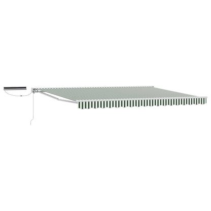 Tettuccio Elettrico Retrattile Verde e Bianco 5 x 3 m | homemem39