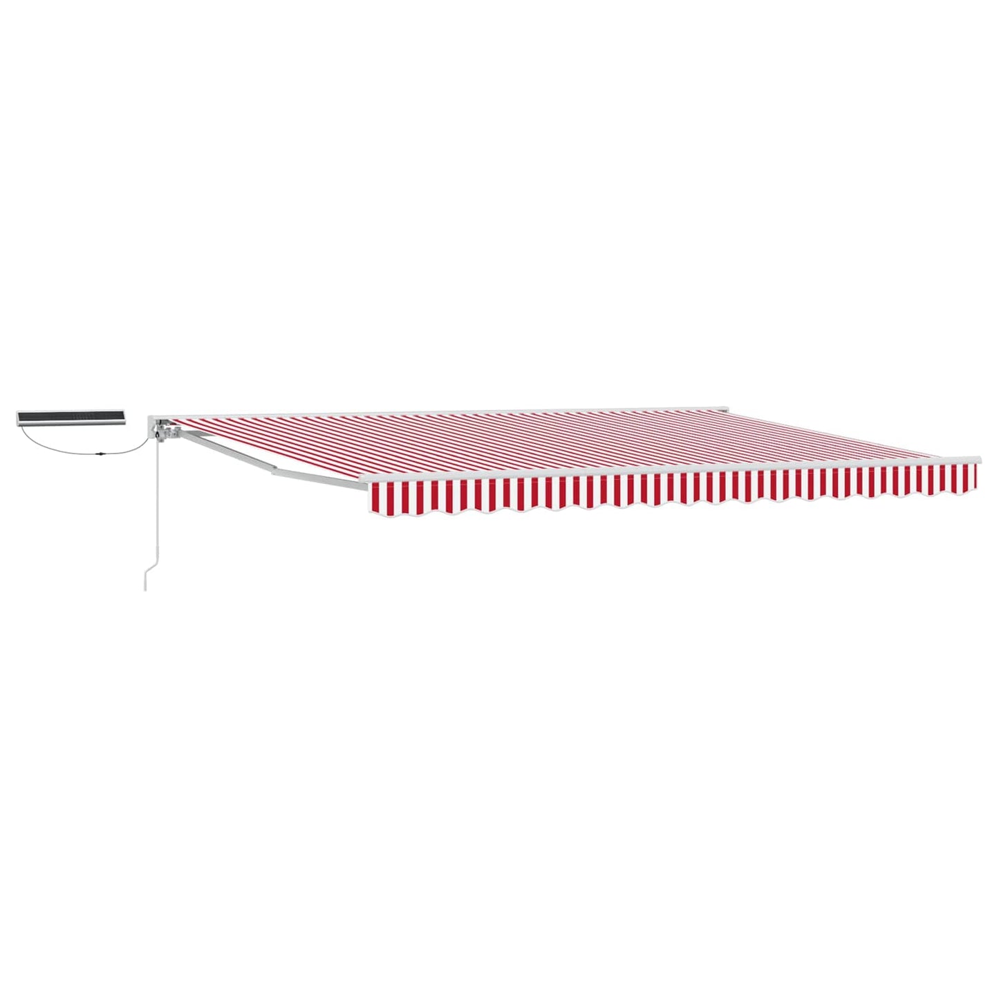 Tettuccio Elettrico Retrattile Rosso e Bianco 5 × 3,5 m | homemem39