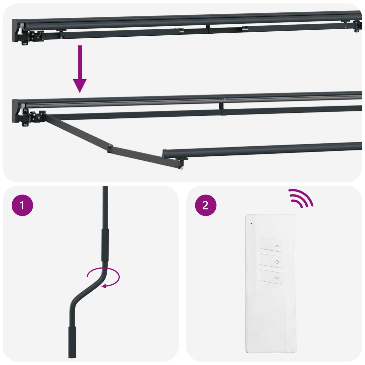 Tettuccio Elettrico Retrattile 4 x 2 m | homemem39