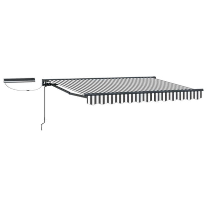 Tettuccio Elettrico Retrattile Antracite e Bianco 3 x 2,5 m | homemem39