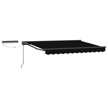 Tettuccio Elettrico Retrattile Nero e antracite 3 x 2,5 m | homemem39