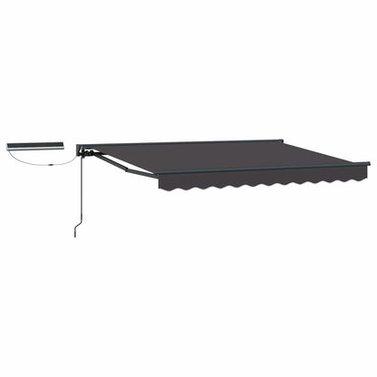 Tettuccio Elettrico Retrattile Antracite e Grigio 3,5 x 2,5 m