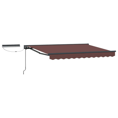Tettuccio Elettrico Retrattile Marrone e Antracite 3,5 x 2,5 m | homemem39
