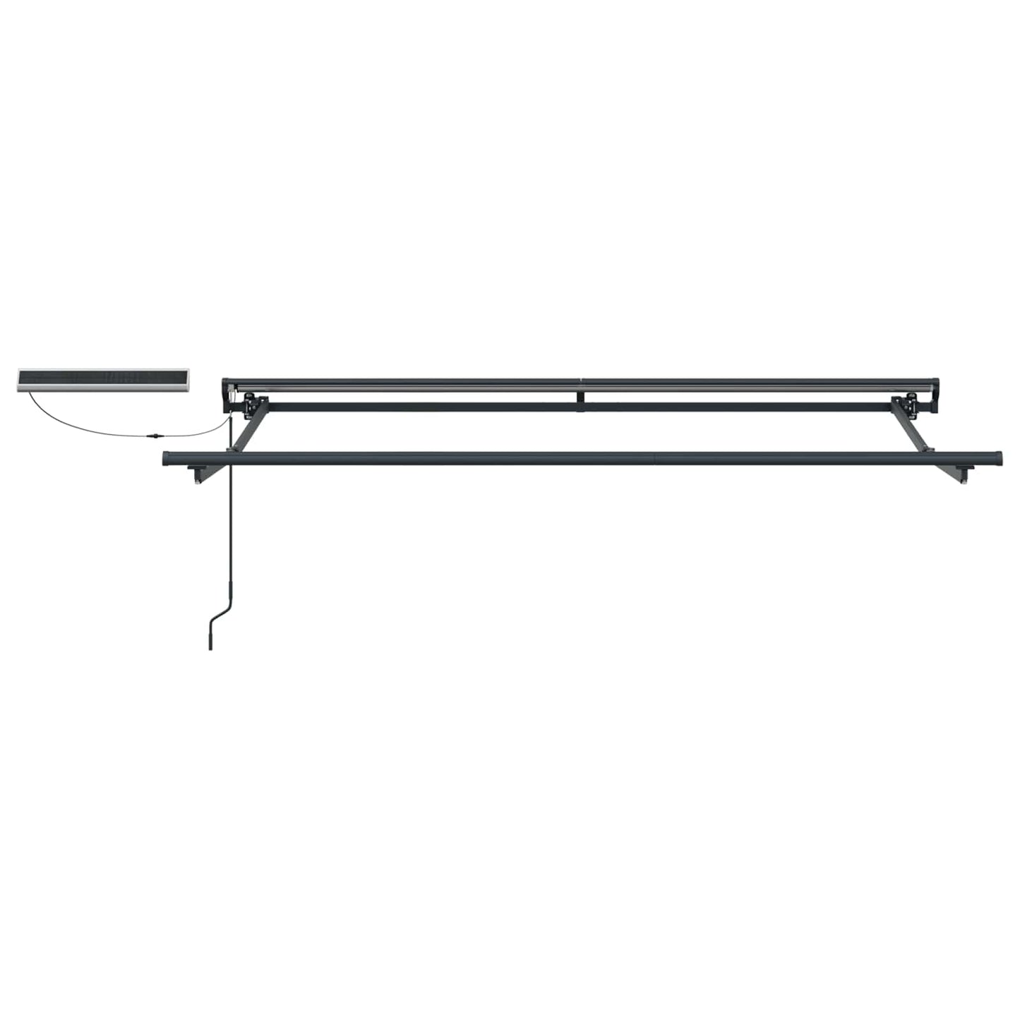 Tettuccio Elettrico Retrattile Marrone e Antracite 3,5 x 2,5 m | homemem39