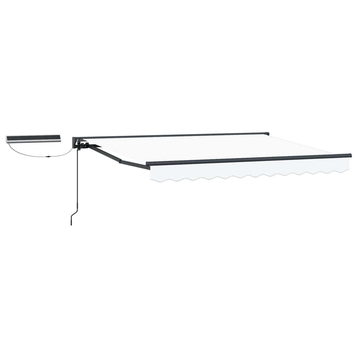 Tettuccio Elettrico Retrattile Bianco e Antracite 3,5 x 2,5 m | homemem39