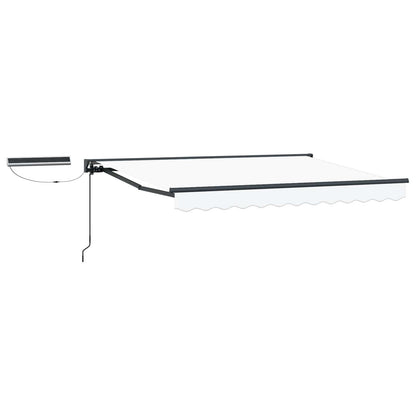 Tettuccio Elettrico Retrattile Bianco e Antracite 3,5 x 2,5 m | homemem39