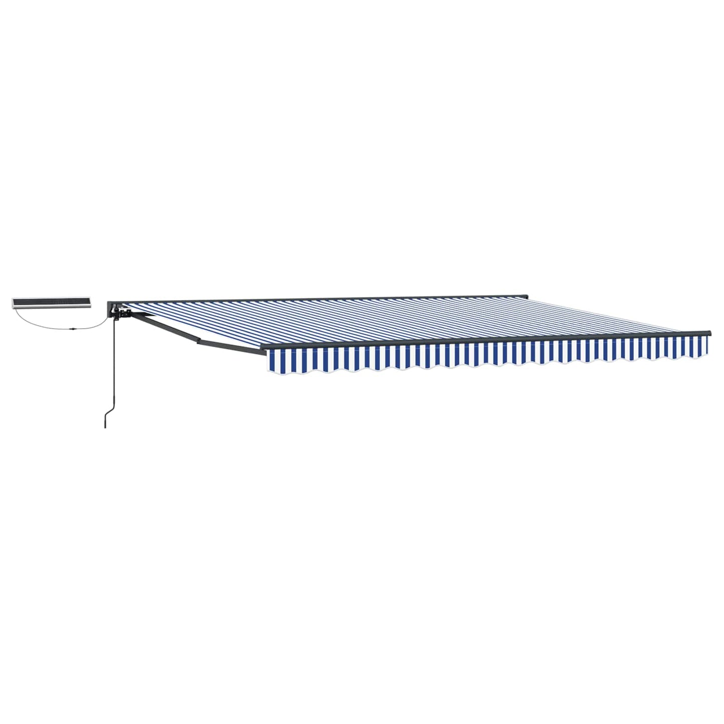 Tettuccio Elettrico Retrattile Blu, Bianco, Antracite 4 × 3 m | homemem39