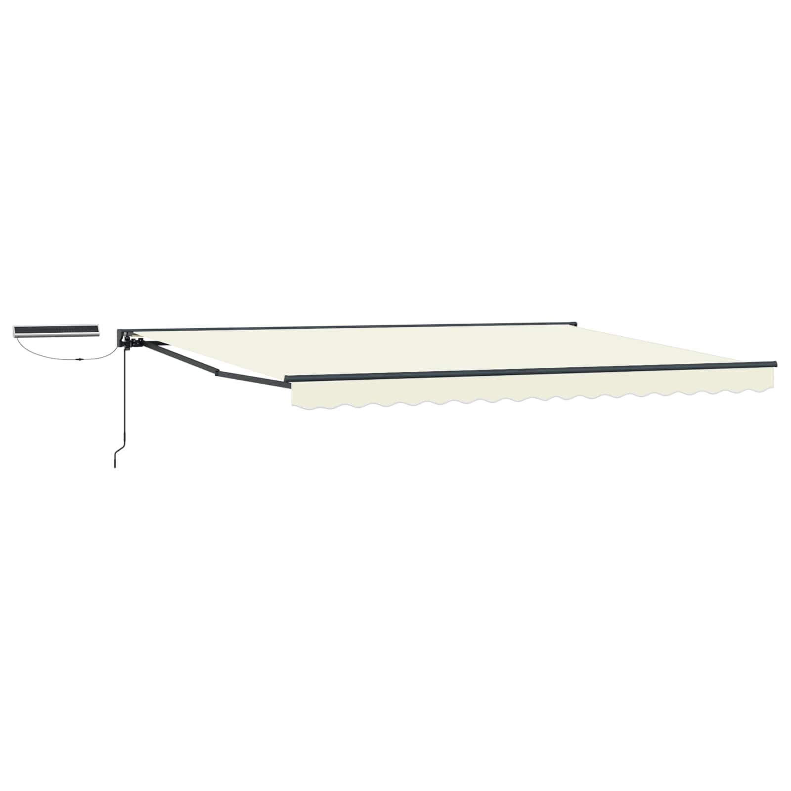 Tettuccio Elettrico Retrattile Crema e Antracite 4 × 3 m | homemem39