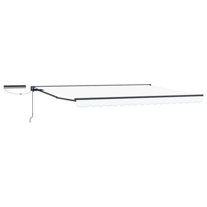 Tettuccio Elettrico Retrattile Bianco e Antracite 4 × 3 m | homemem39