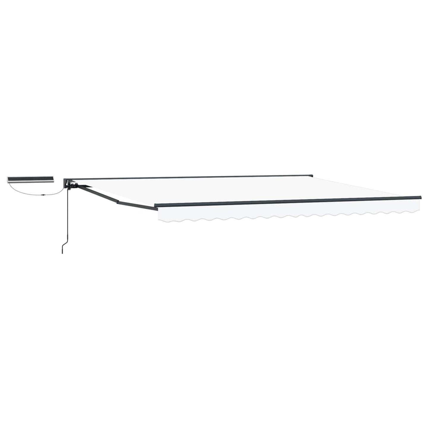 Tettuccio Elettrico Retrattile Bianco e Antracite 4,5 × 3 m | homemem39
