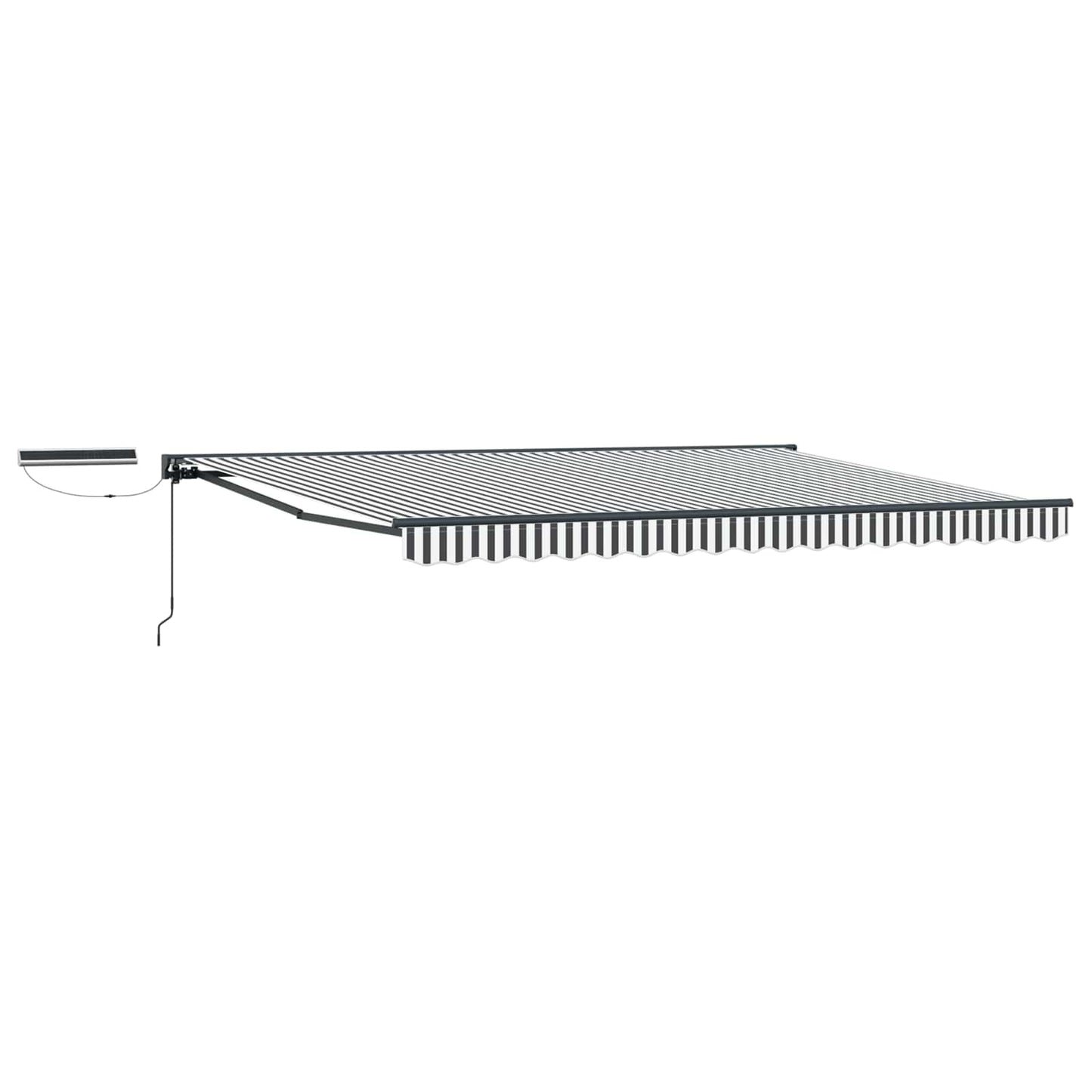 Tettuccio Elettrico Retrattile Antracite e Bianco 4,5 × 3,5 m | homemem39