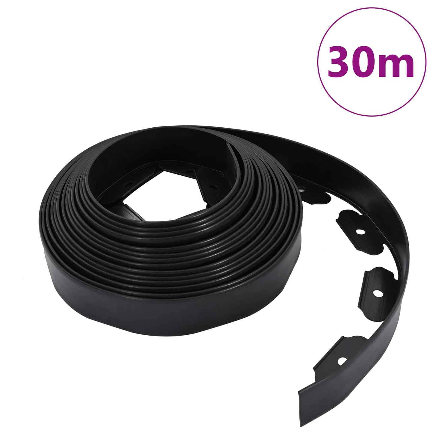 Bordure per prato Nero 3000 x 4 x 5 cm Plastica | homemem39