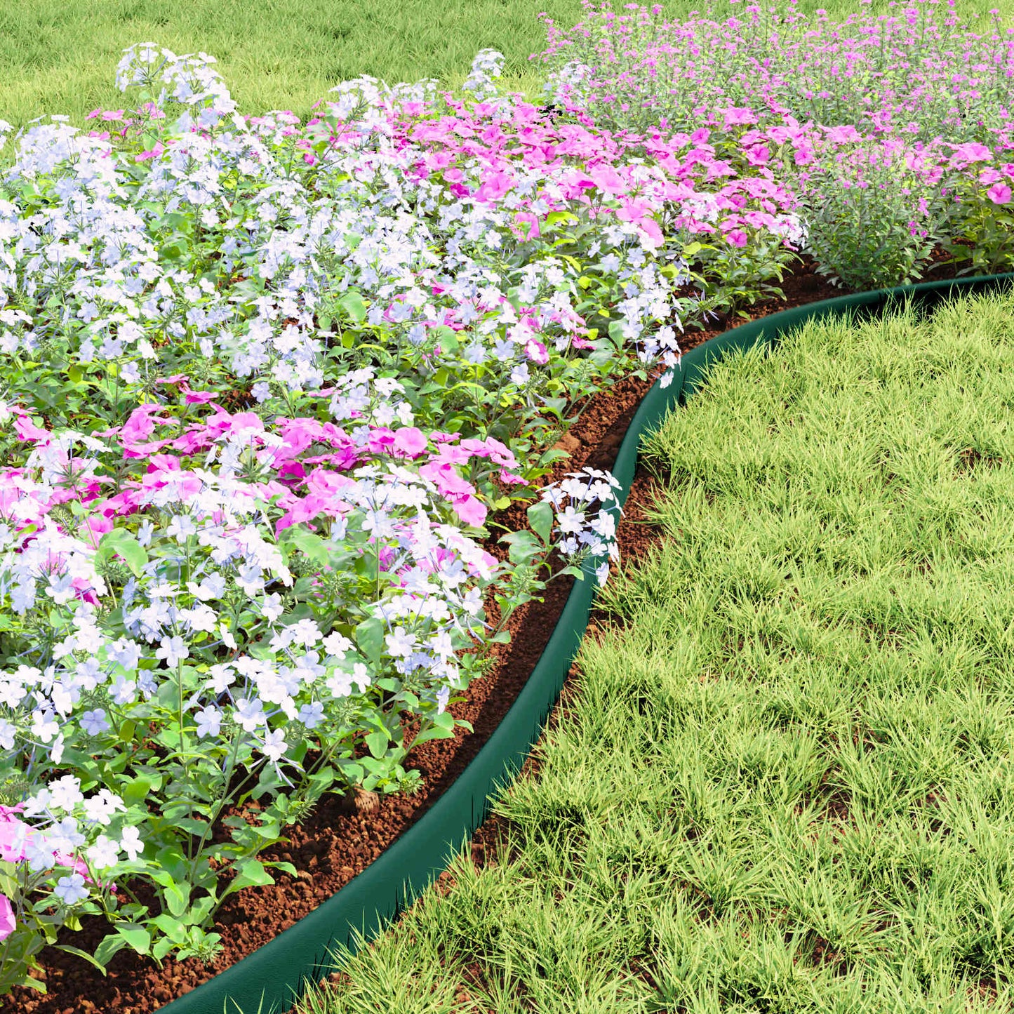 Bordure per prato Verde 2000 x 4 x 5 cm Plastica | homemem39