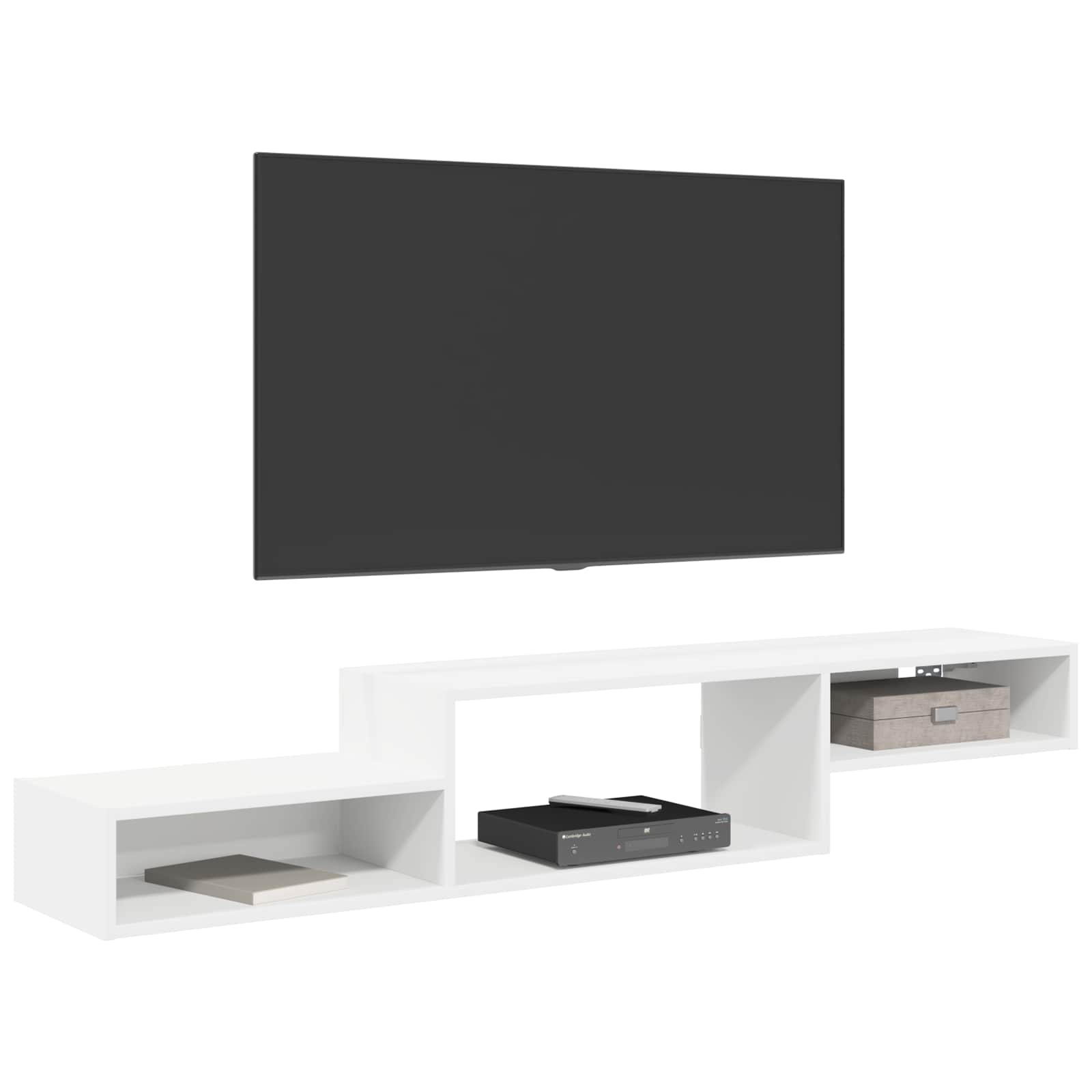 Mobile TV da Parete A parete Bianco 150 x 28 x 26 cm | homemem39