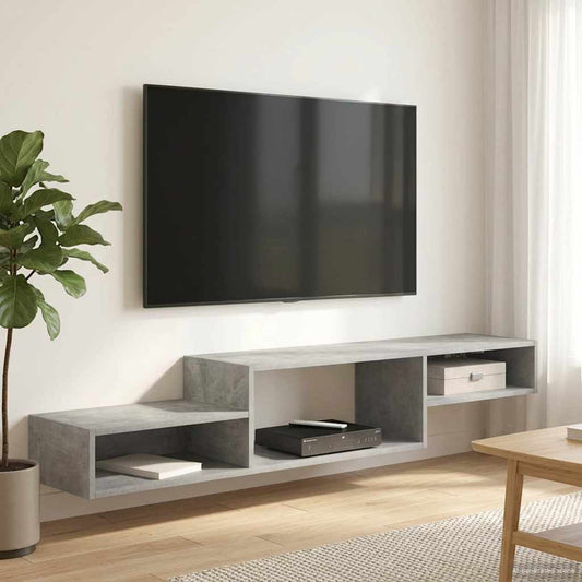 Mobile TV da Parete A parete Grigio Cemento 150 x 28 x 26 cm | homemem39