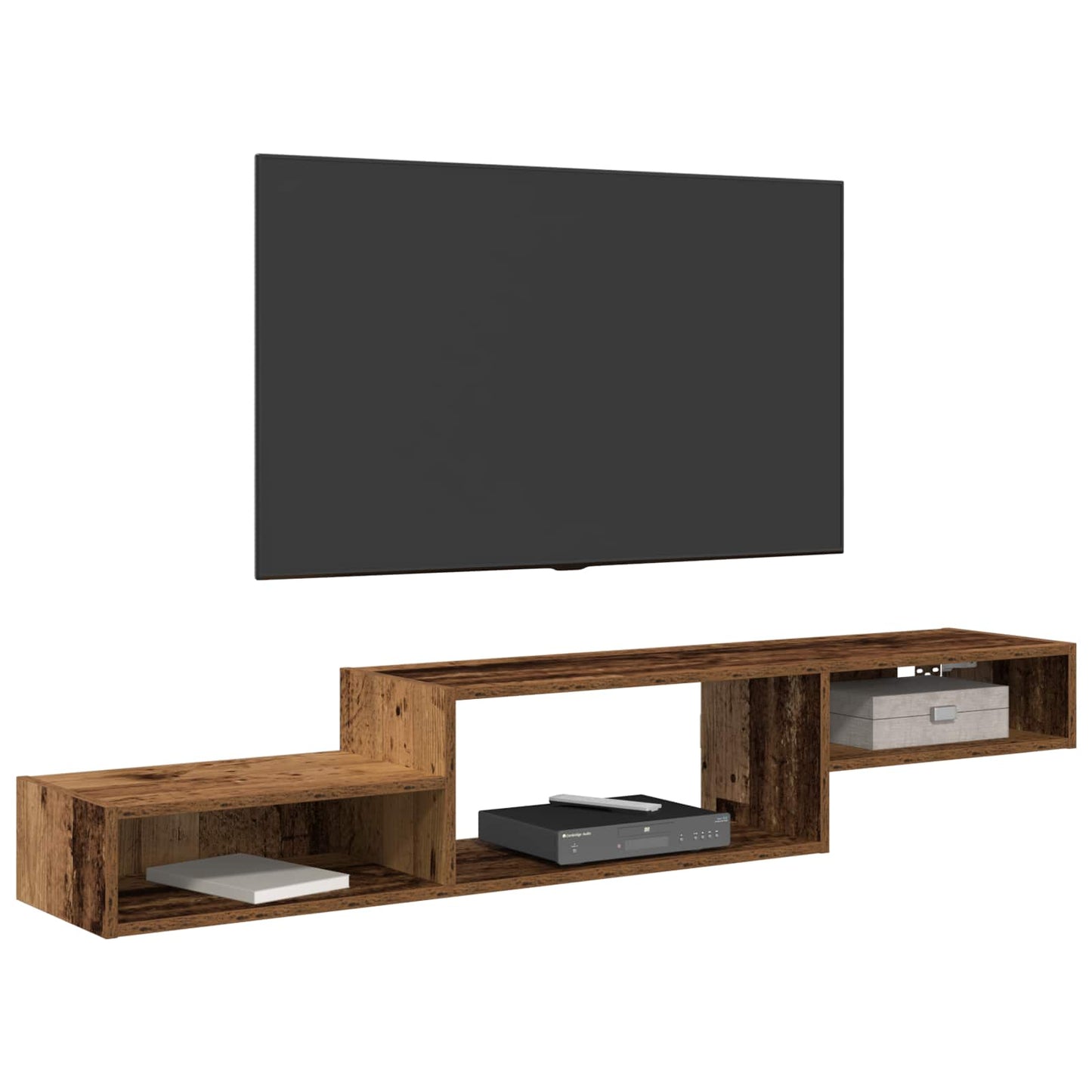 Mobile TV da Parete A parete Legno antico 150 x 28 x 26 cm | homemem39