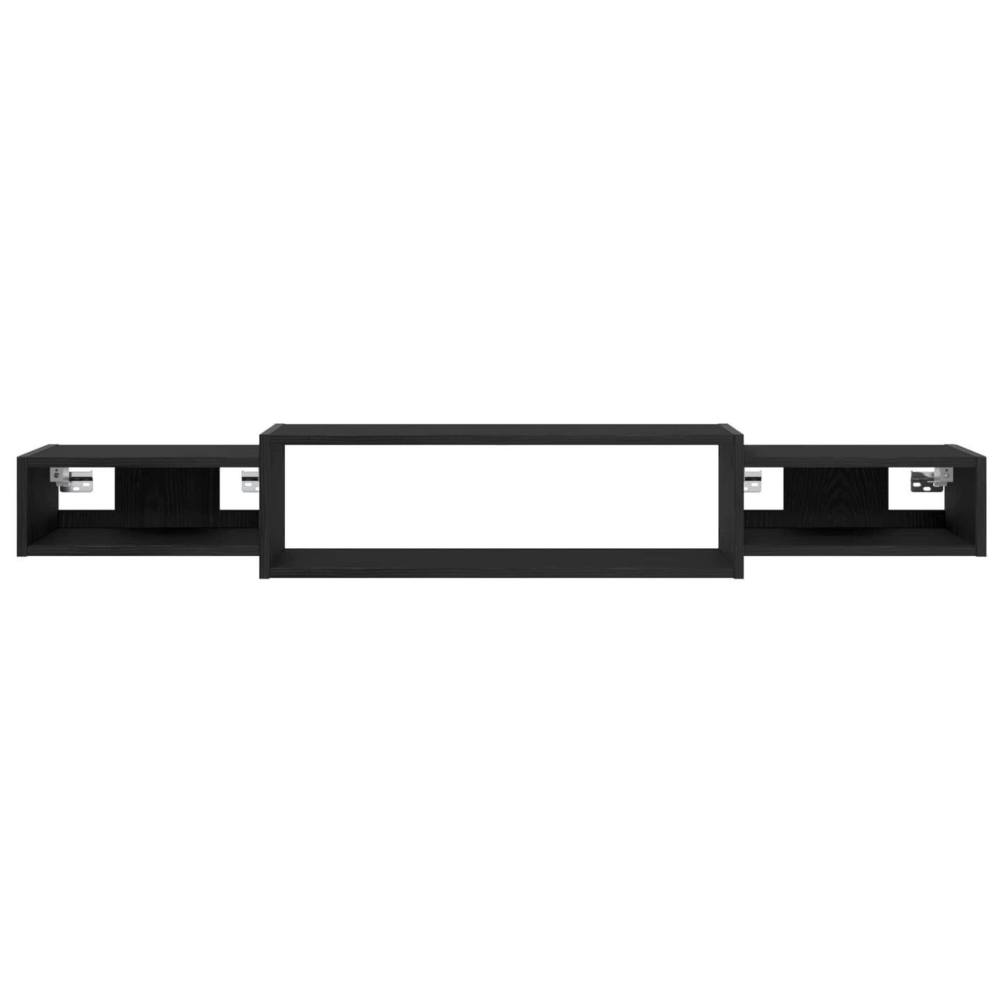 Mobile TV da Parete A parete Rovere Nero 140 x 28 x 21 cm | homemem39