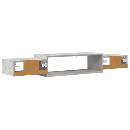 Mobile TV da Parete A parete Grigio Cemento 140 x 28 x 21 cm | homemem39