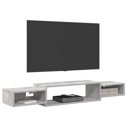 Mobile TV da Parete A parete Grigio Cemento 140 x 28 x 21 cm | homemem39