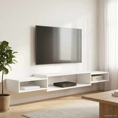 Mobile TV da Parete A parete Bianco 180 x 28 x 21 cm | homemem39