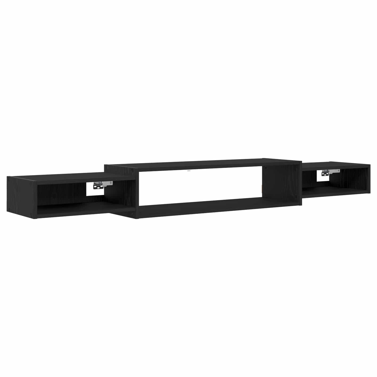 Mobile TV da Parete A parete Rovere Nero 180 x 28 x 21 cm | homemem39