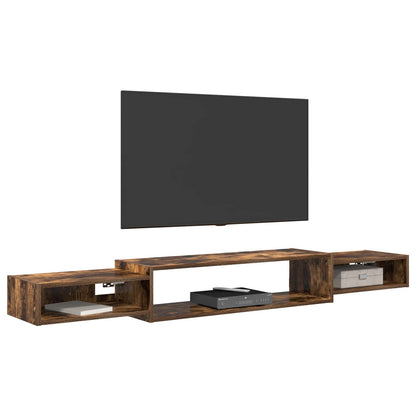 Mobile TV da Parete A parete Rovere Fumo 180 x 28 x 21 cm | homemem39